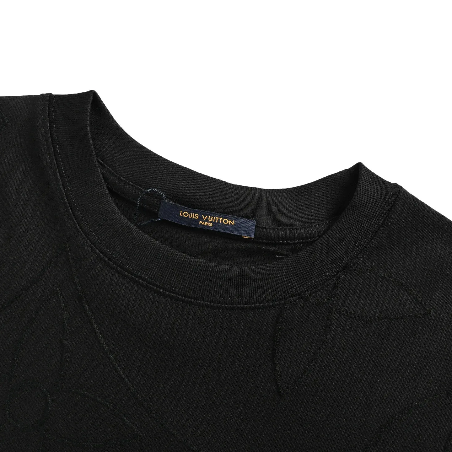 Louis Vuitton/Louis Vuitton 25ss full-width presbyopia embroidered short sleeves